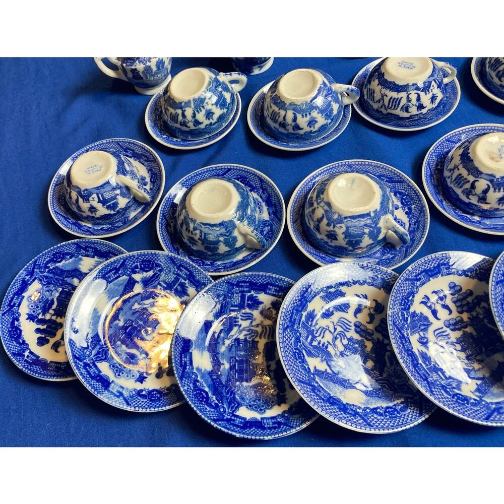 VTG Japanese Mini Tea Mixed Lot Sets Over 30 Pieces Some Marked Occupied Japan - Picture 7 of 16